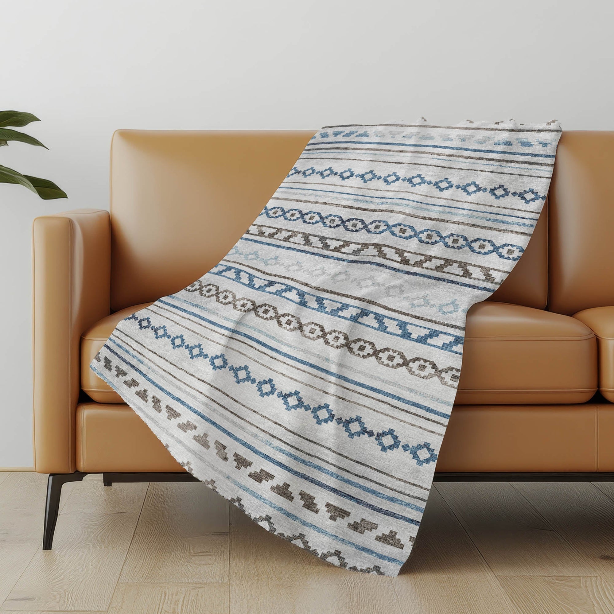 Addison Rugs Tribal Diamond 50" x 70" Throw Blanket