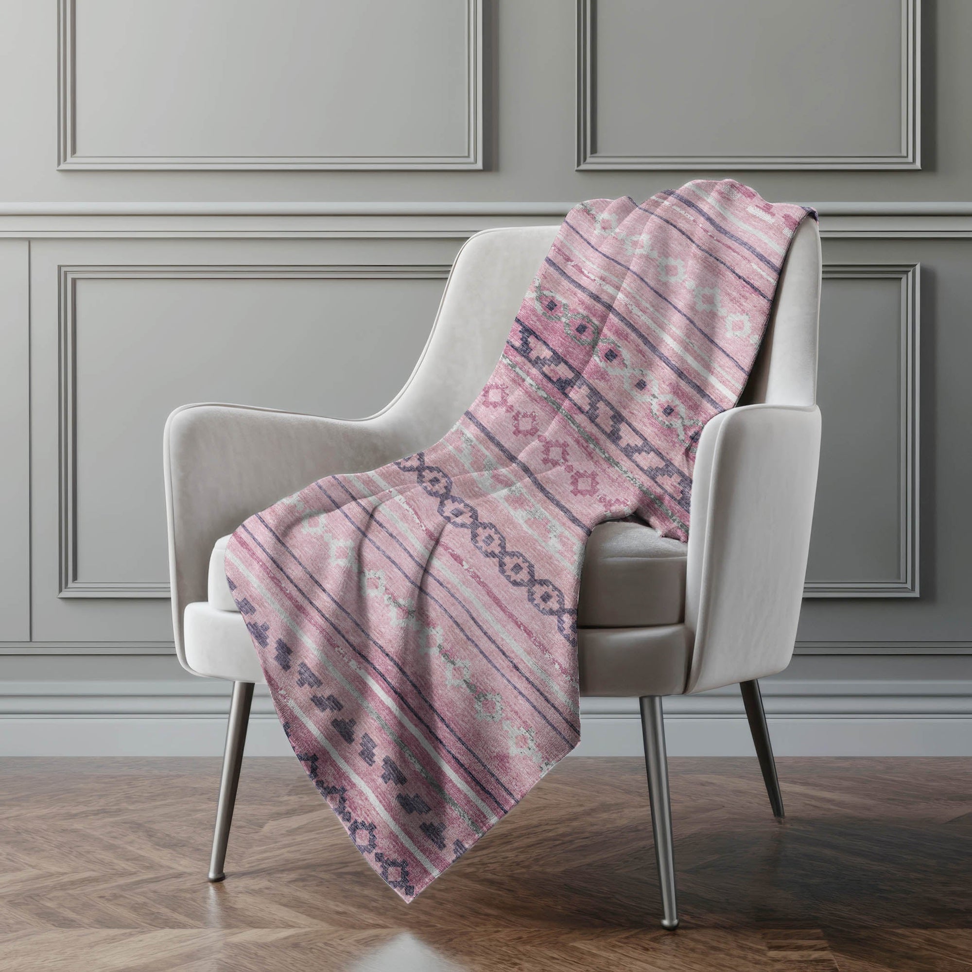 Addison Rugs Tribal Diamond 50" x 70" Throw Blanket