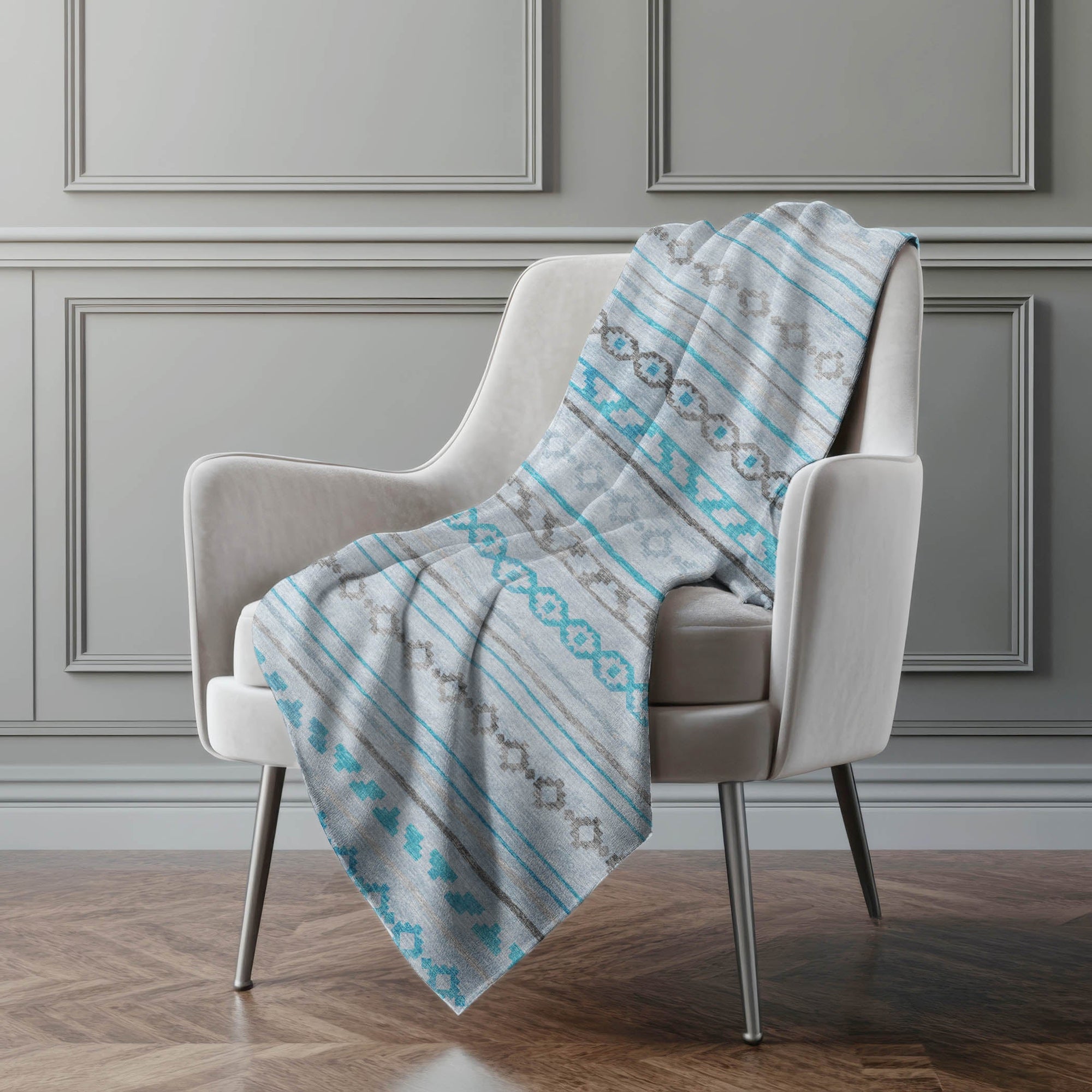 Addison Rugs Tribal Diamond 50" x 70" Throw Blanket