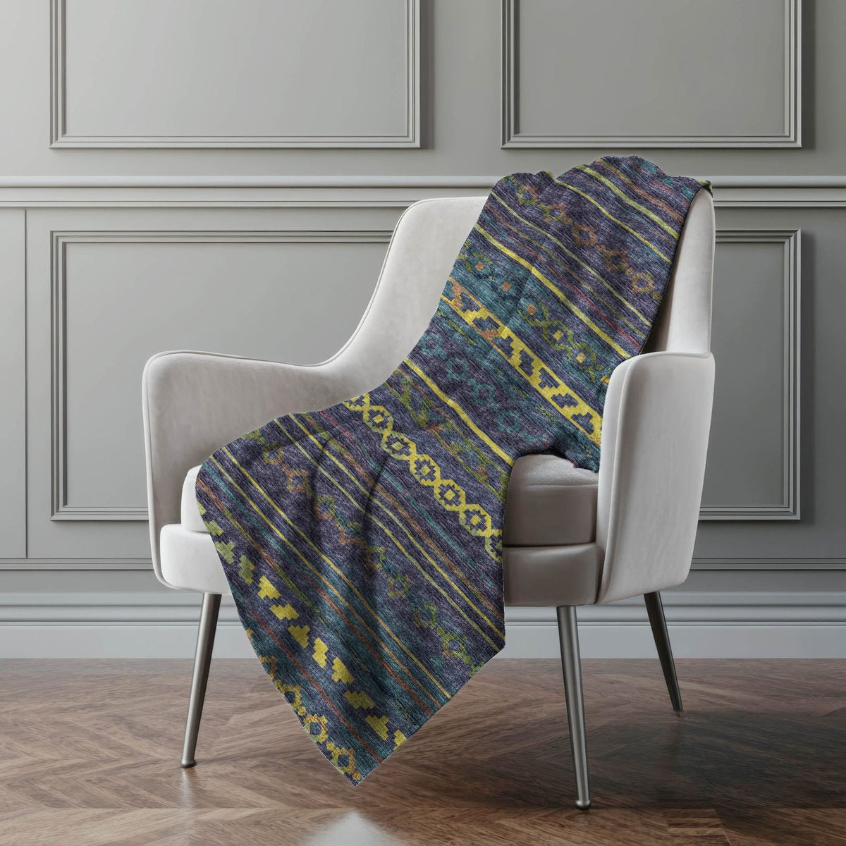 Addison Rugs Tribal Diamond 50" x 70" Throw Blanket