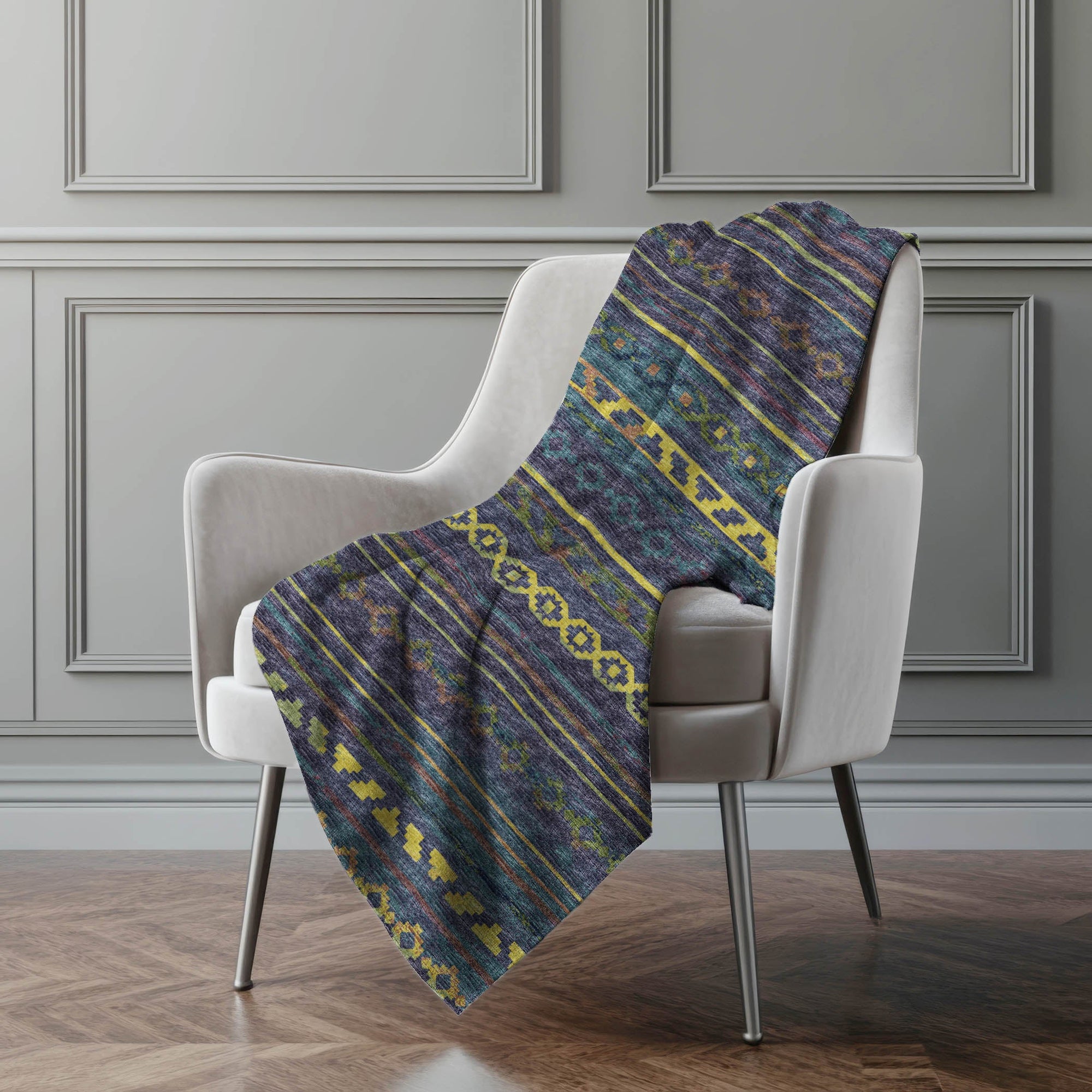 Addison Rugs Tribal Diamond 50" x 70" Throw Blanket