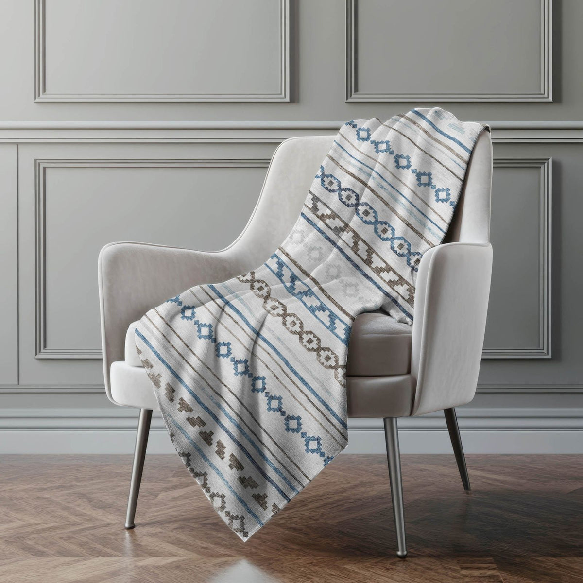 Addison Rugs Tribal Diamond 50" x 70" Throw Blanket