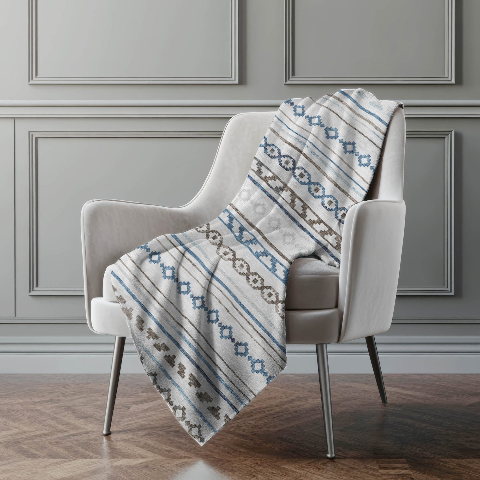 Addison Rugs Tribal Diamond 50" x 70" Throw Blanket