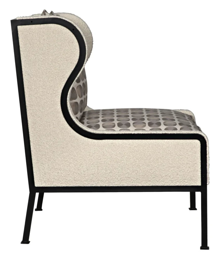 Allende Fabric Armless Chair