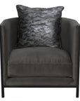 Sandra Steel Frame Fabric Armchair