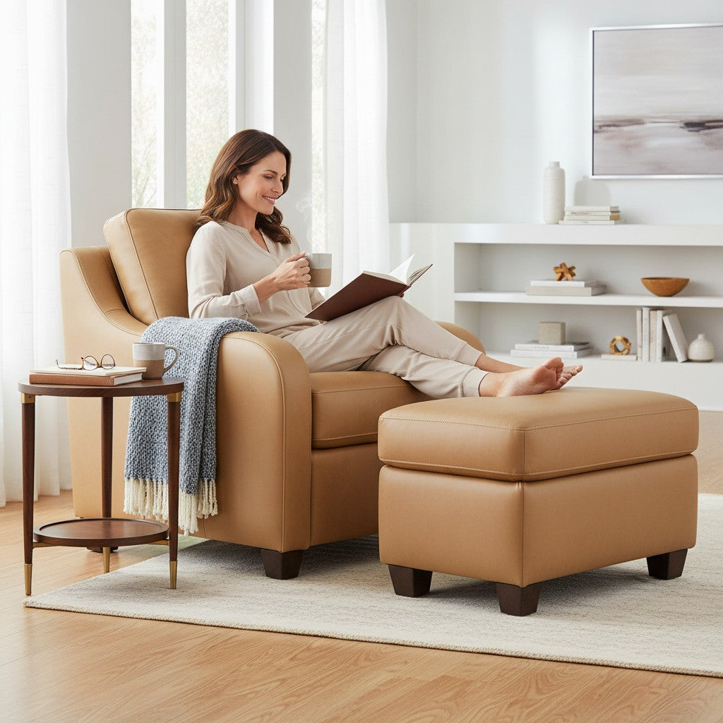 Uptown Sebastian Velora Luxury Power Motion Leather Chair