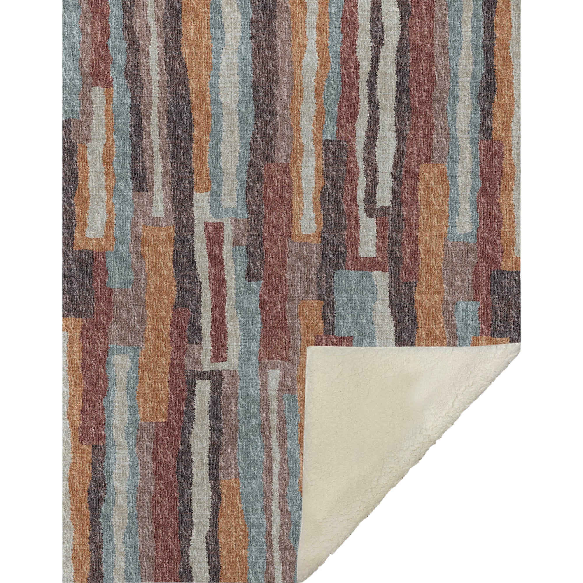 Addison Rugs Vertical Bars 50" x 70" Throw Blanket