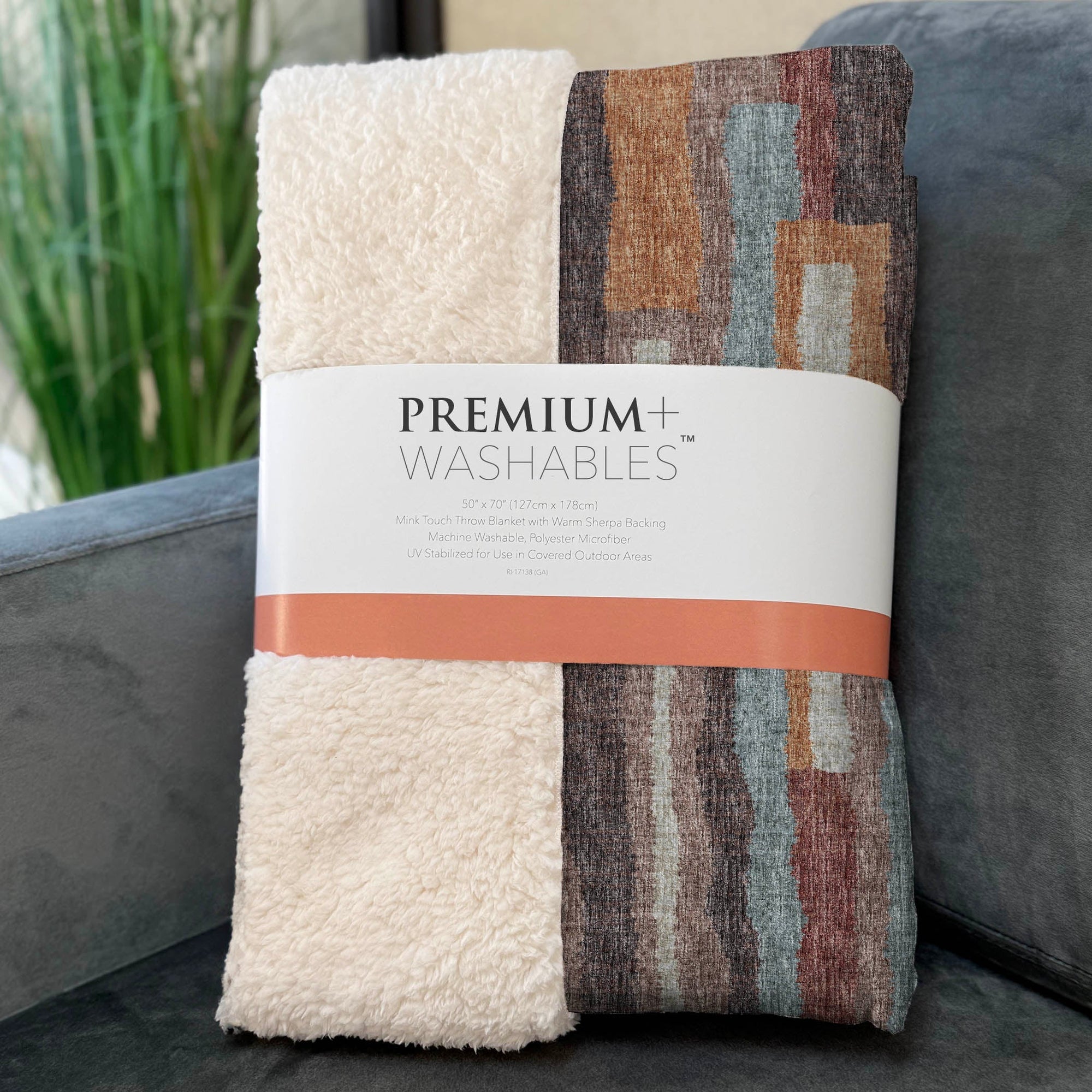 Addison Rugs Vertical Bars 50" x 70" Throw Blanket