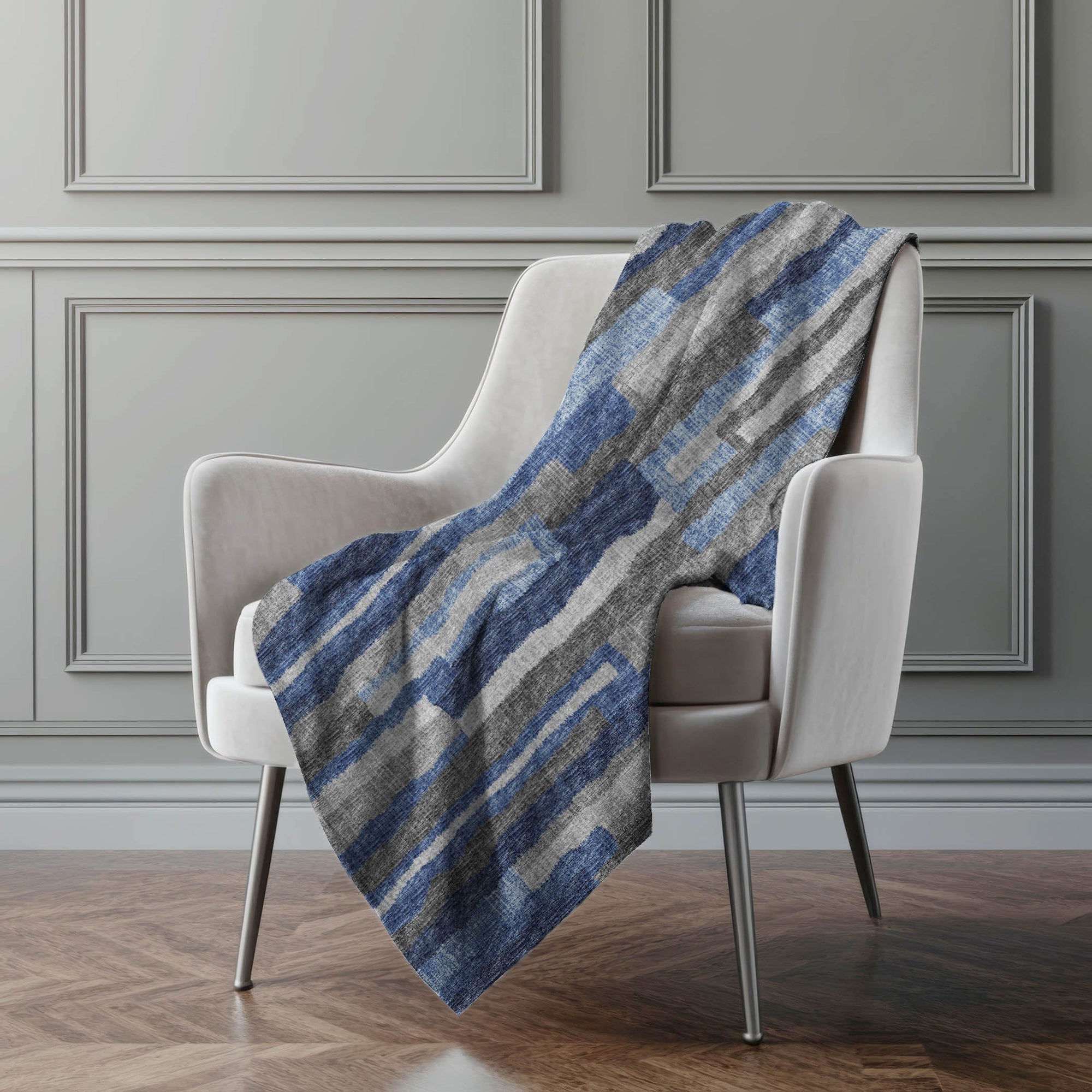 Addison Rugs Vertical Bars 50" x 70" Throw Blanket