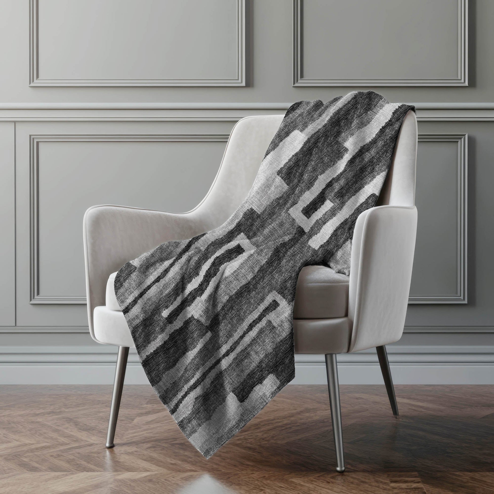 Addison Rugs Vertical Bars 50" x 70" Throw Blanket
