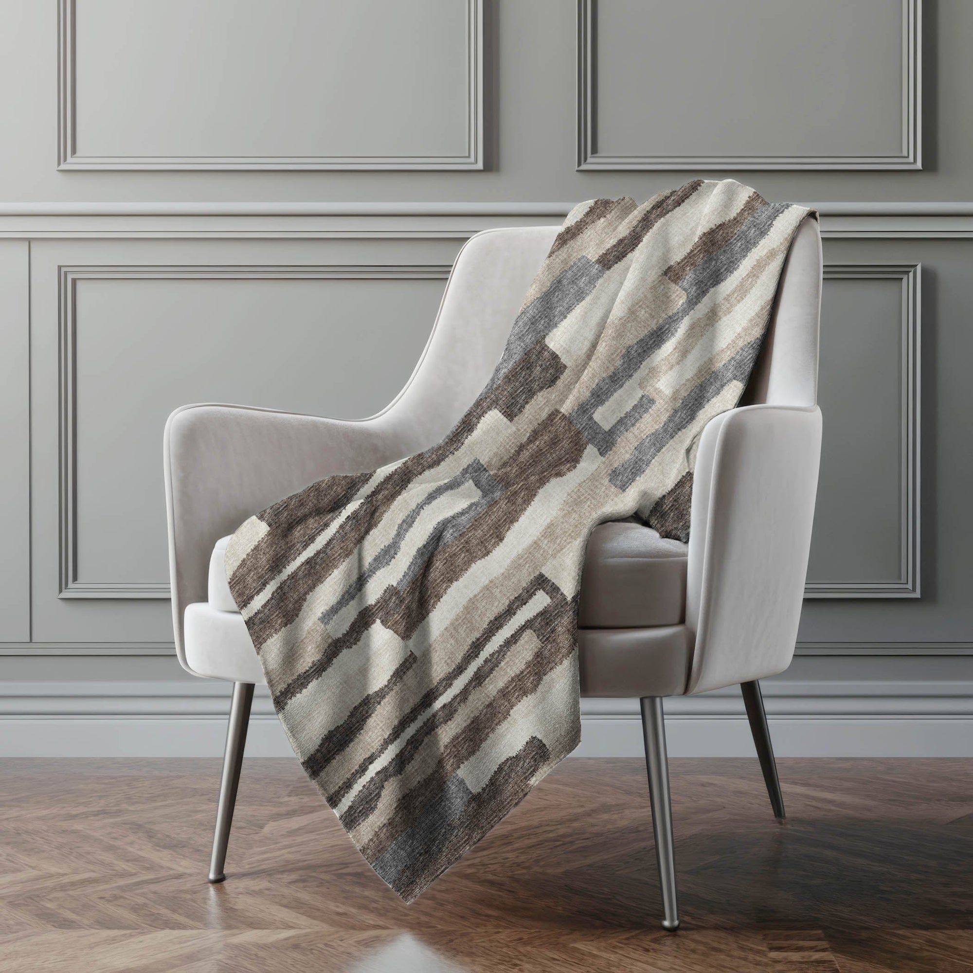 Addison Rugs Vertical Bars 50" x 70" Throw Blanket