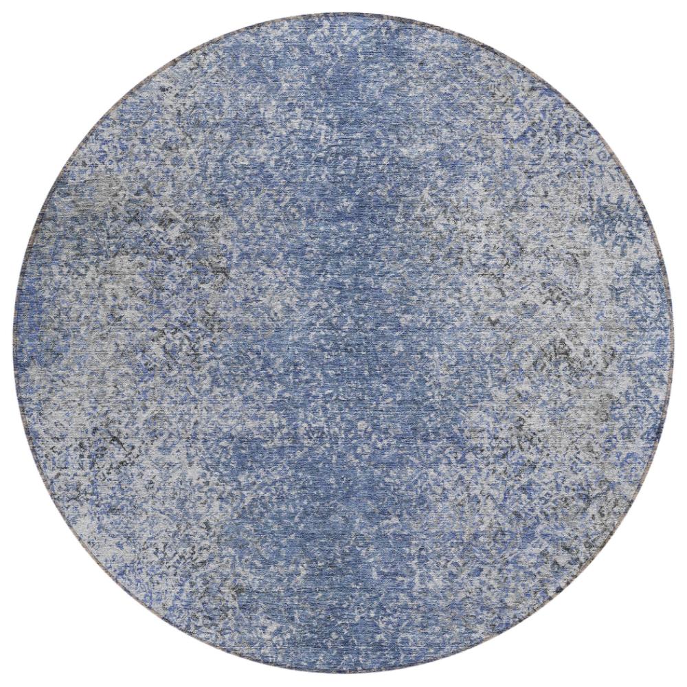 Addison Rugs Vintage Blue Washable Indoor-Outdoor Rug