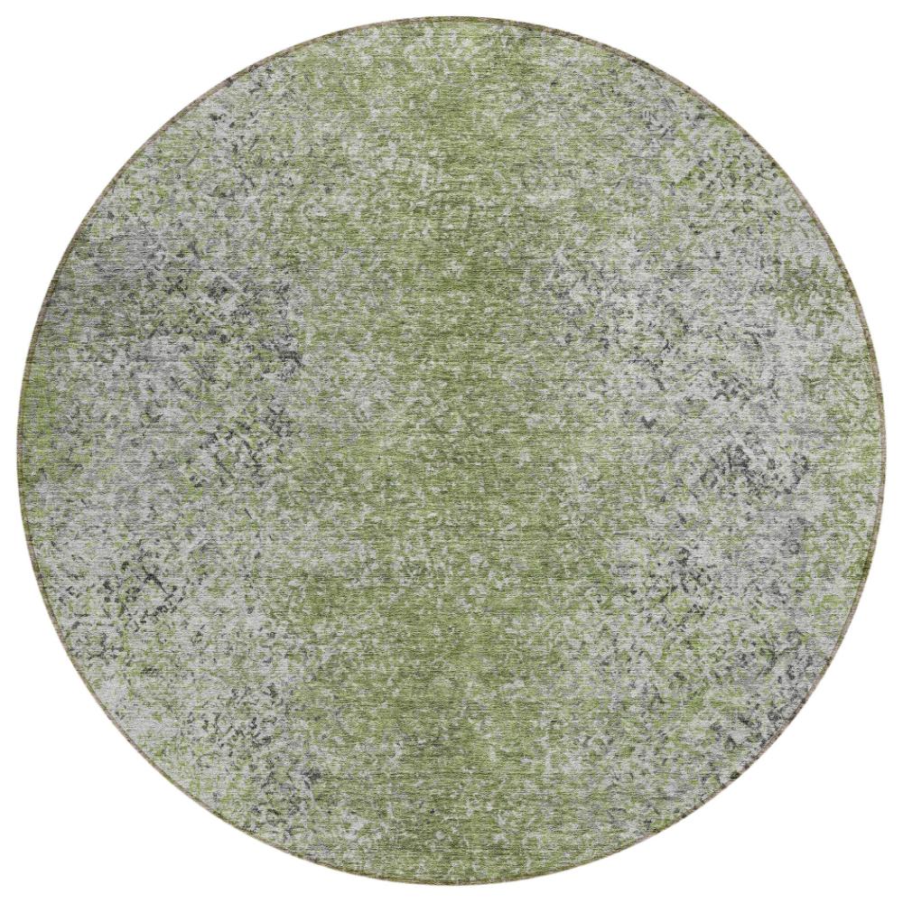 Addison Rugs Vintage Green Washable Indoor-Outdoor Rug