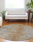 Vintage Terracotta Washable Indoor-Outdoor Rug