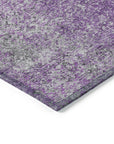 Vintage Purple Washable Indoor-Outdoor Rug