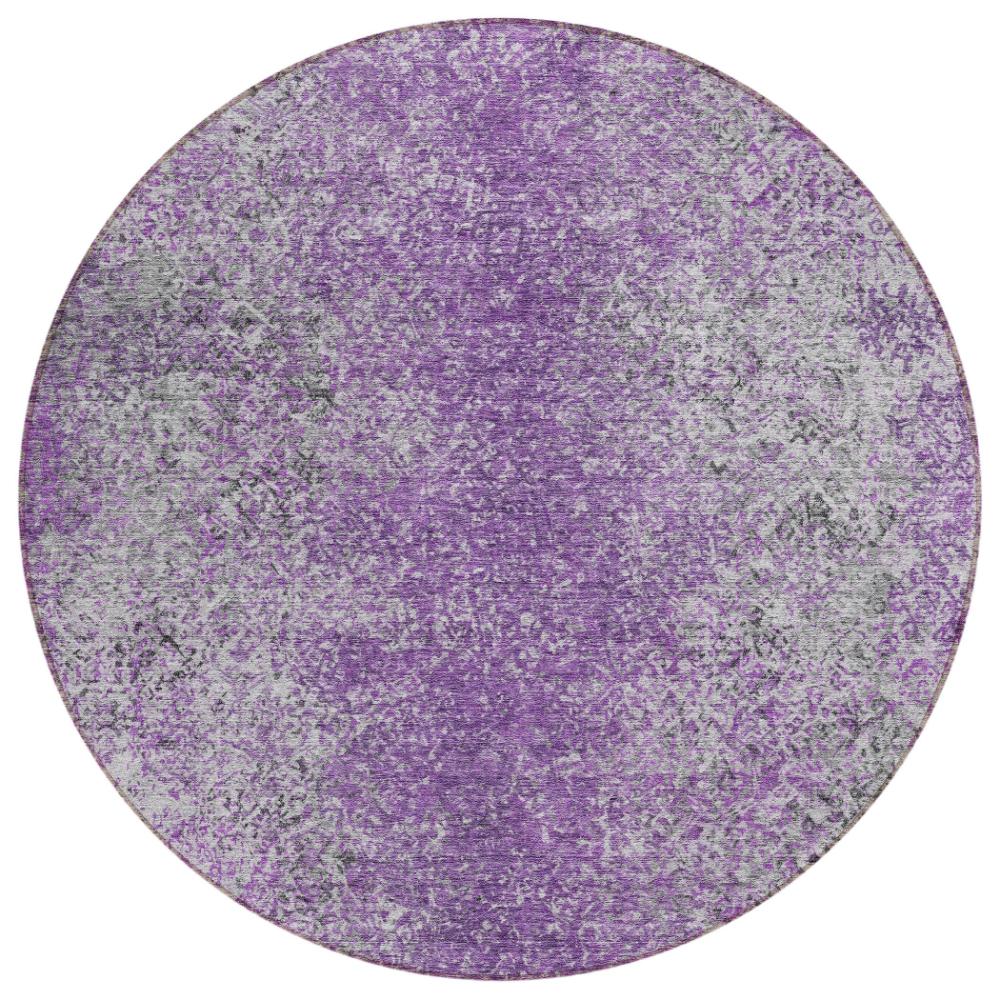 Addison Rugs Vintage Purple Washable Indoor-Outdoor Rug