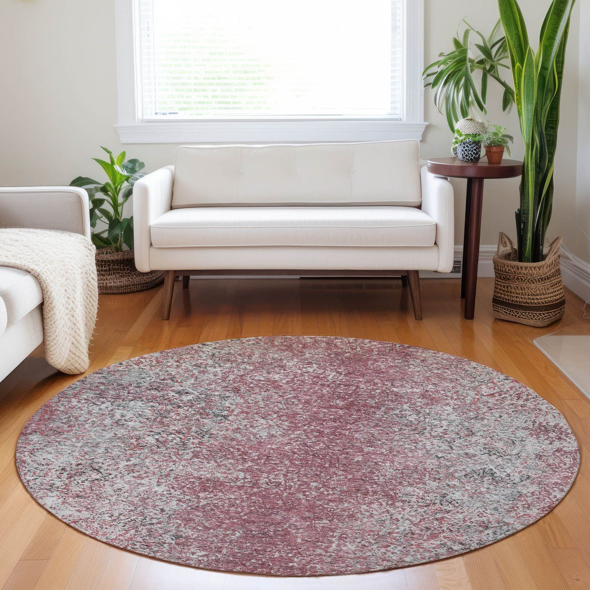 Addison Rugs Vintage Red Washable Indoor-Outdoor Rug