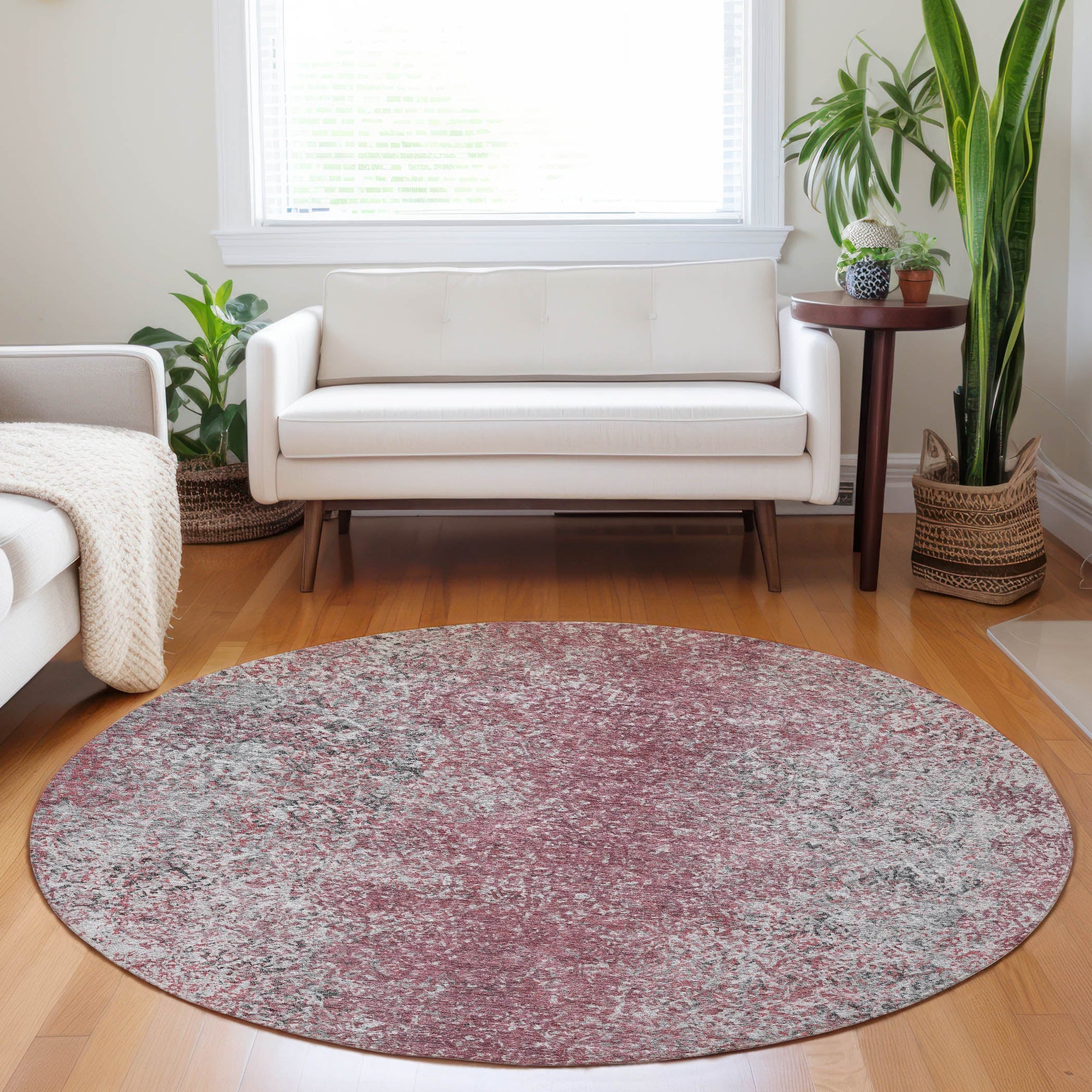 Addison Rugs Vintage Red Washable Indoor-Outdoor Rug