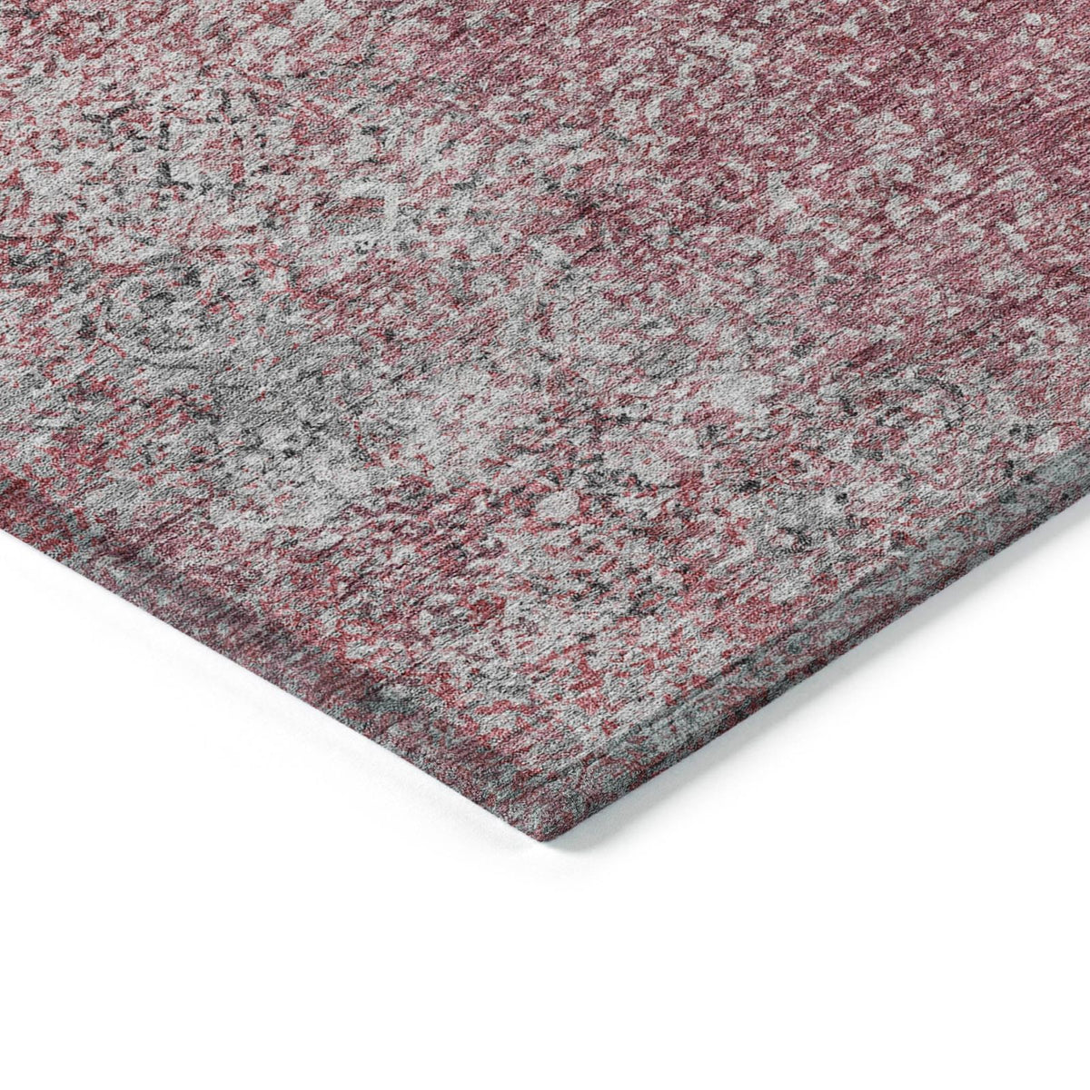 Addison Rugs Vintage Red Washable Indoor-Outdoor Rug