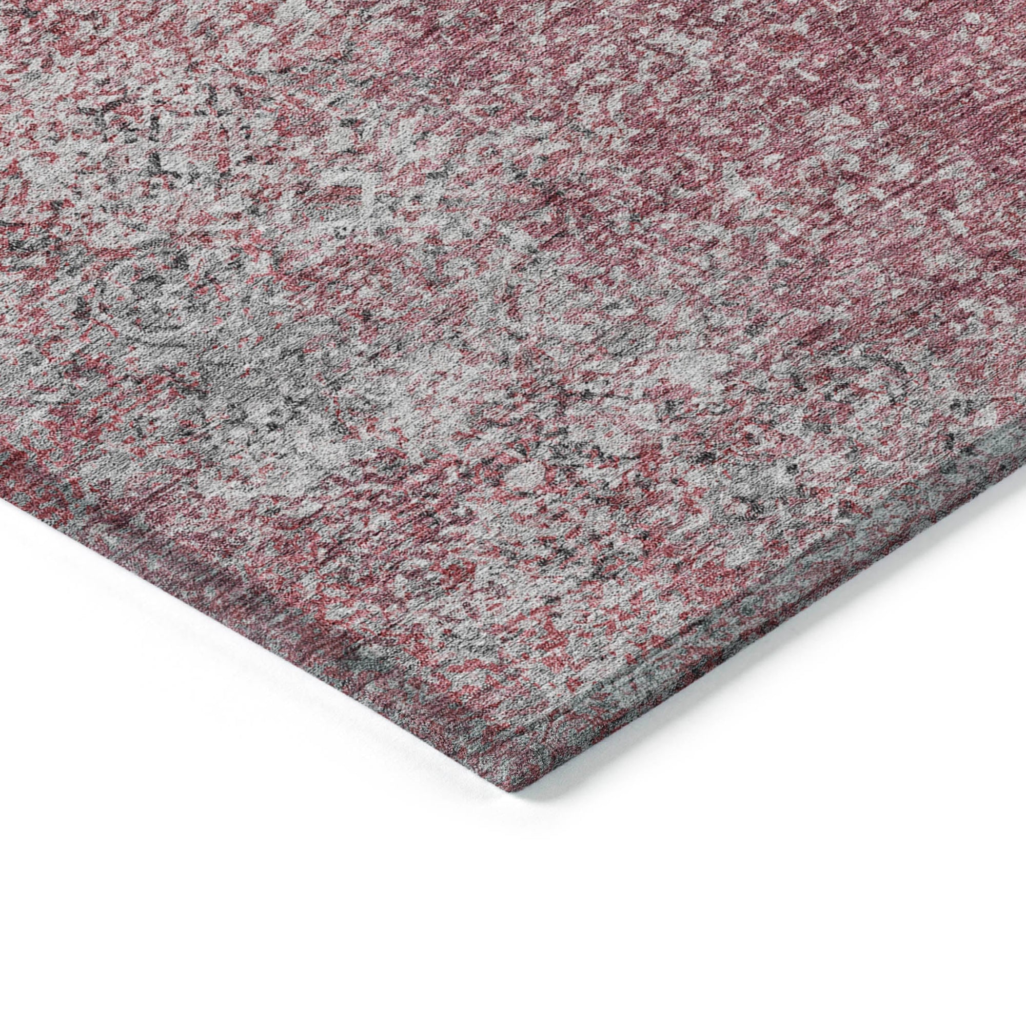 Addison Rugs Vintage Red Washable Indoor-Outdoor Rug