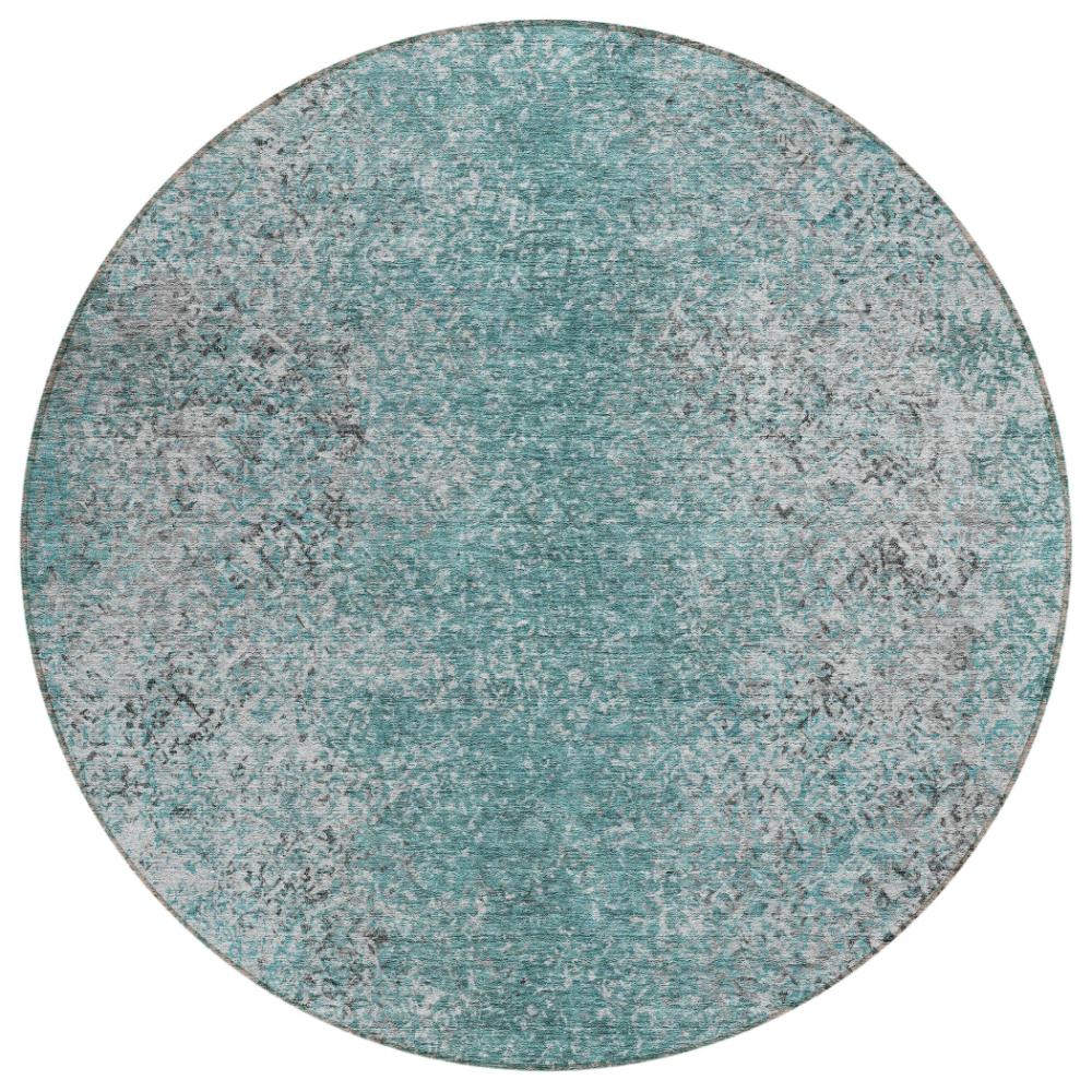 Addison Rugs Vintage Teal Washable Indoor-Outdoor Rug