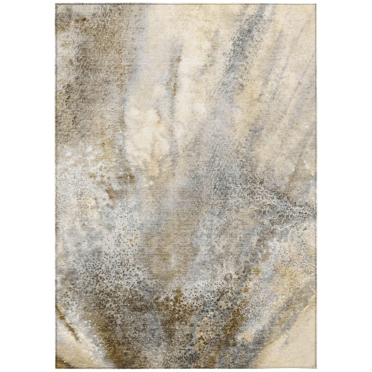 Addison Rugs Watercolors Beige Washable Indoor-Outdoor Rug