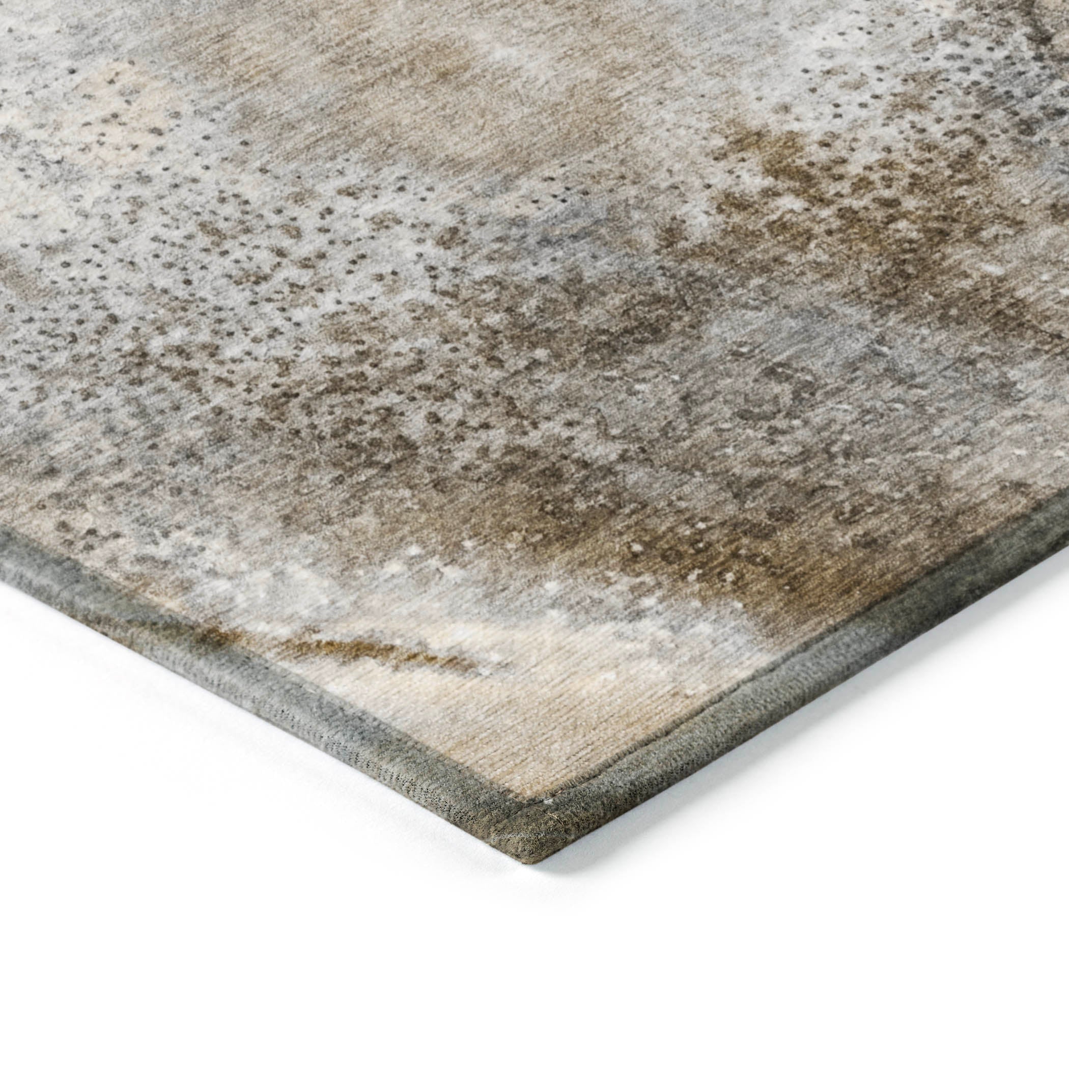 Watercolors Beige Washable Indoor-Outdoor Rug