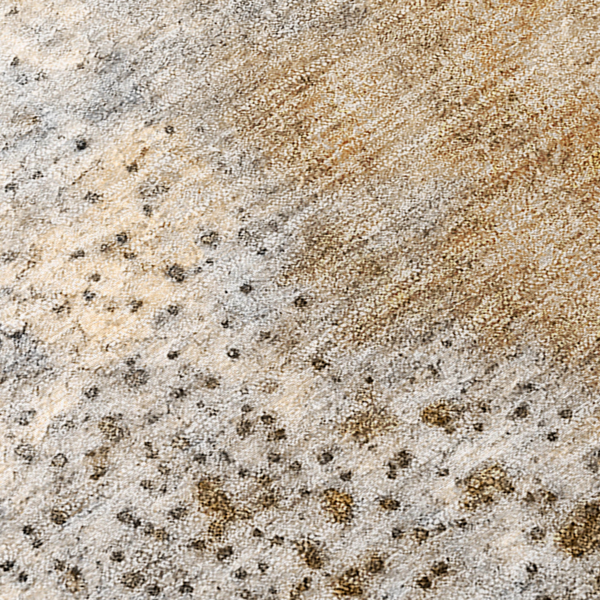 Watercolors Brown Washable Indoor-Outdoor Rug