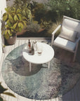 Watercolors Ivory Washable Indoor-Outdoor Rug