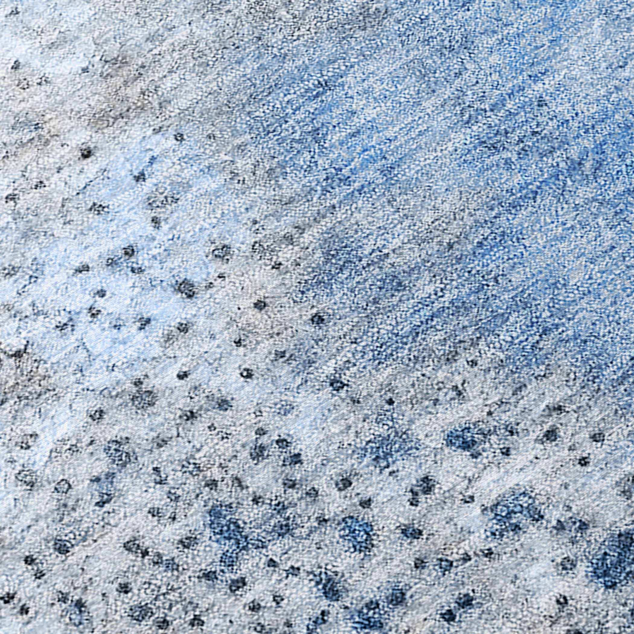 Watercolors Navy Washable Indoor-Outdoor Rug