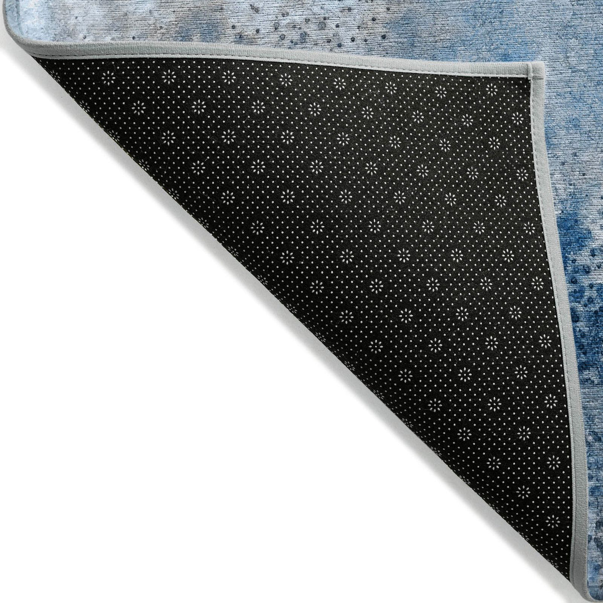Addison Rugs Watercolors Navy Washable Indoor-Outdoor Rug