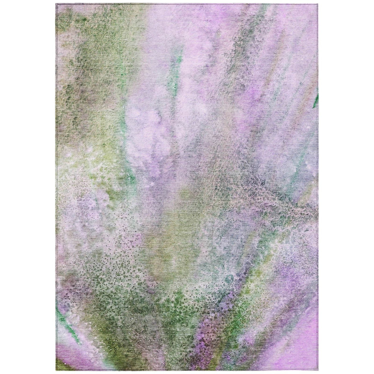 Addison Rugs Watercolors Purple Washable Indoor-Outdoor Rug
