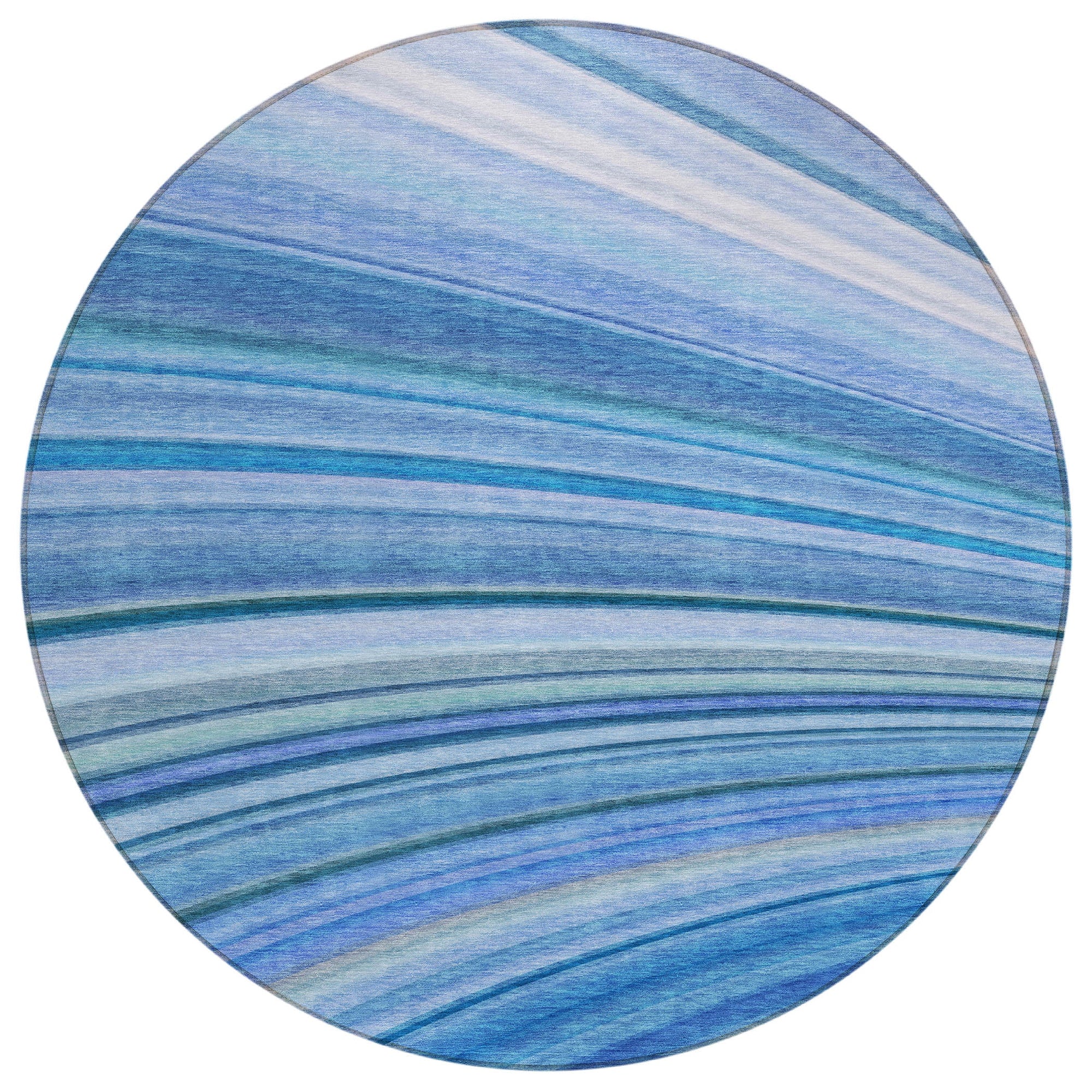 Addison Rugs Waves Blue Washable Indoor-Outdoor Rug