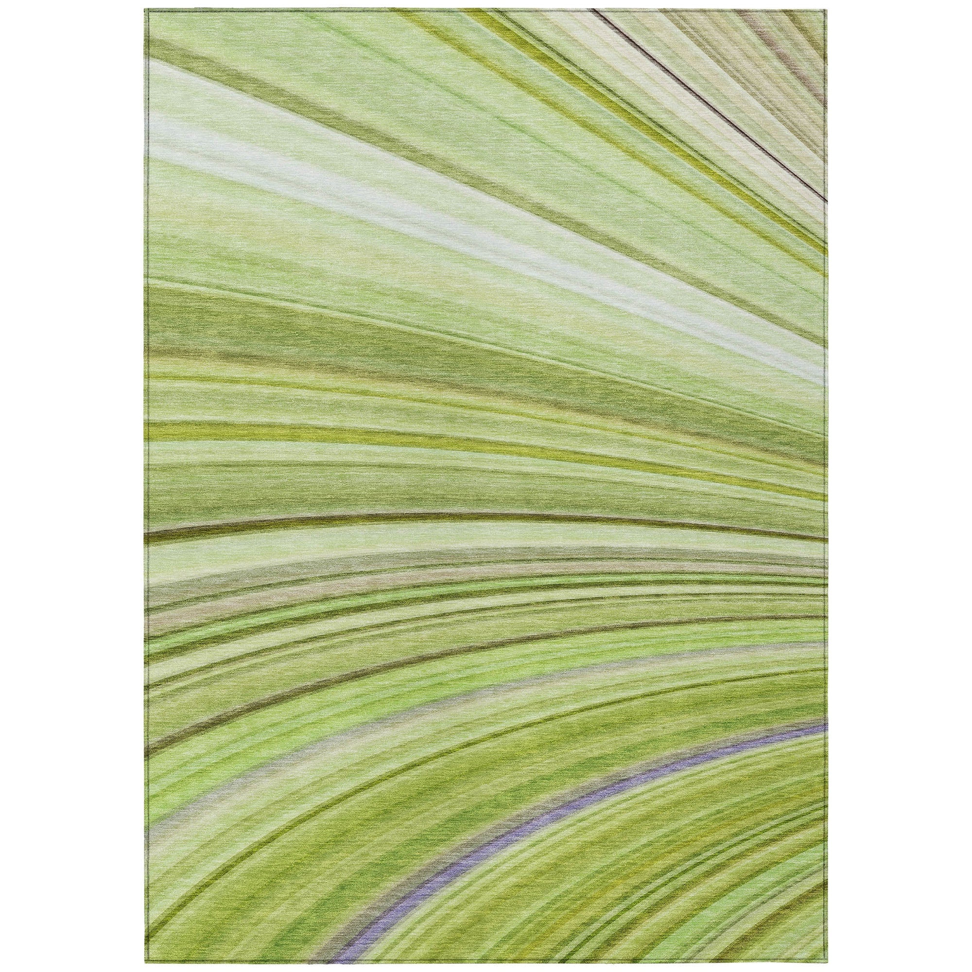 Addison Rugs Waves Green Washable Indoor-Outdoor Rug