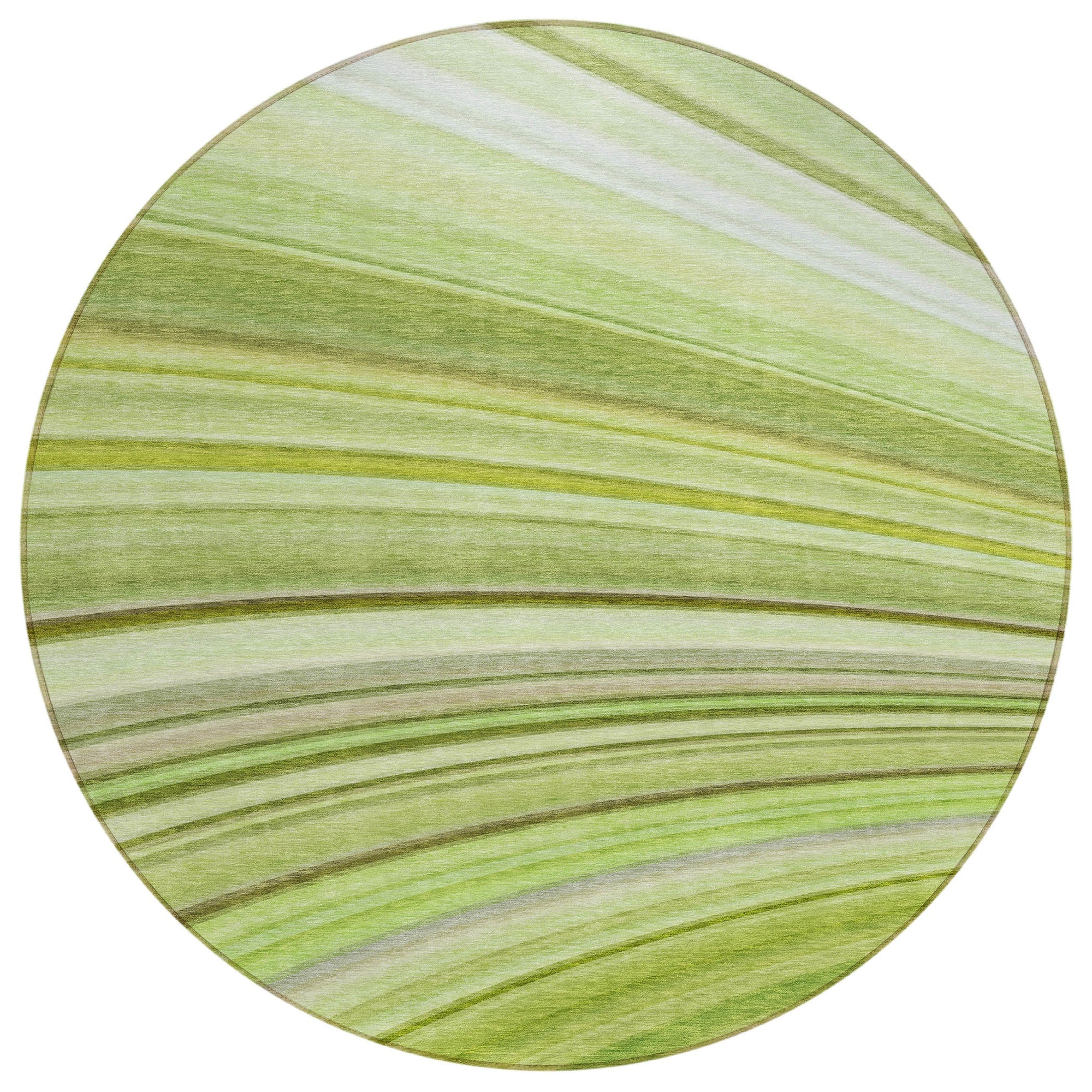 Addison Rugs Waves Green Washable Indoor-Outdoor Rug
