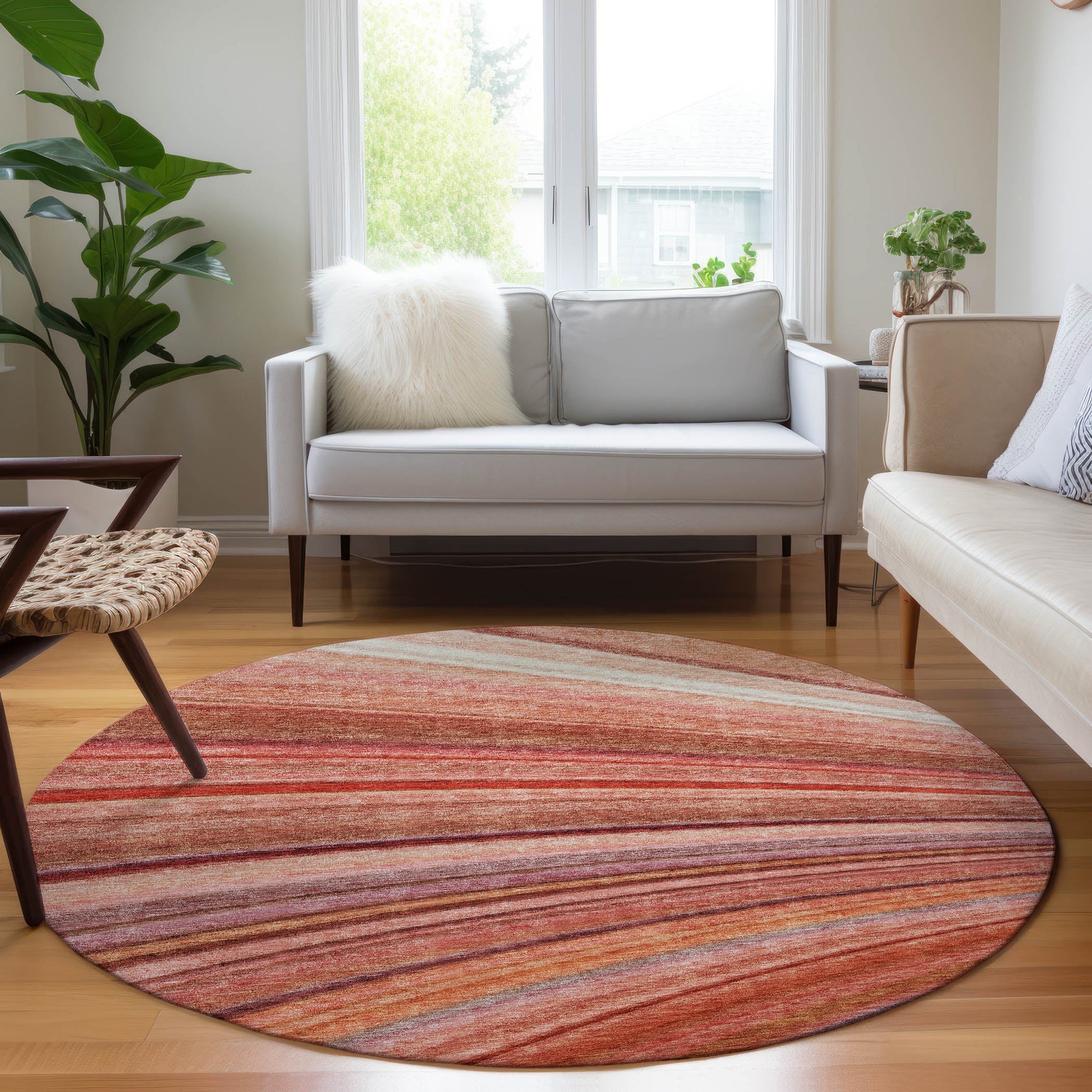 Addison Rugs Waves Terracotta Washable Indoor-Outdoor Rug