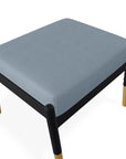 Welles Cushion Ottoman Polymer Tapered Legs