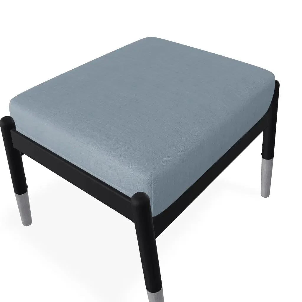 Welles Cushion Ottoman Polymer Tapered Legs