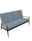 Welles Cushion Three-Seat Sofa Polymer Arm