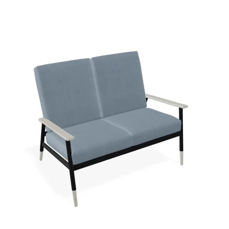 Welles Cushion Two-Seat Loveseat Polymer Arm