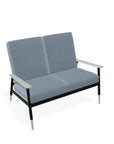 Welles Cushion Two-Seat Loveseat Polymer Arm