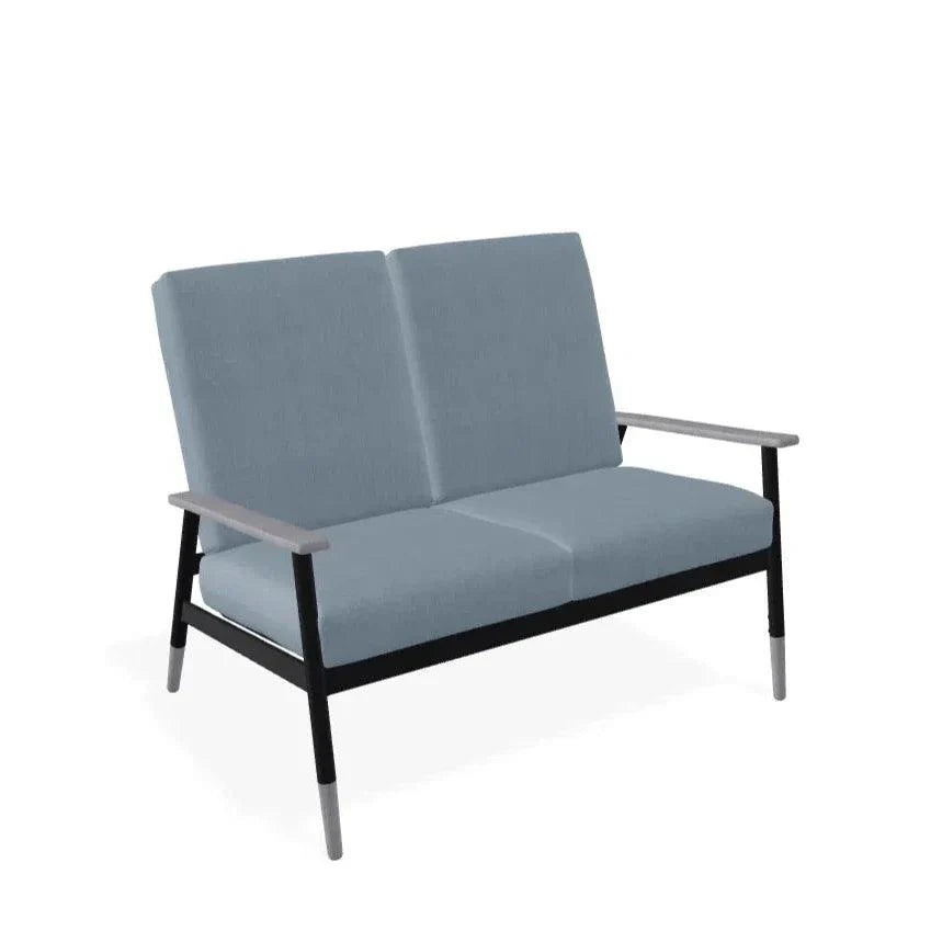 Welles Cushion Two-Seat Loveseat Polymer Arm