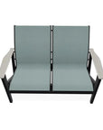 Wexler Chat Height 2-Seat Loveseat Polymer Arms