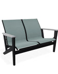 Wexler Chat Height 2-Seat Loveseat Polymer Arms