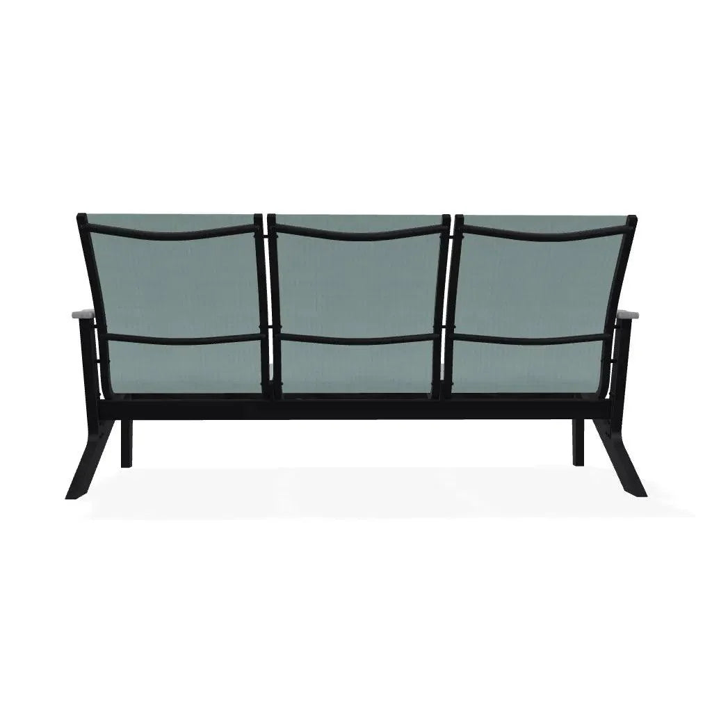 Wexler Sling Chat Three-Seat Sofa Polymer Arms