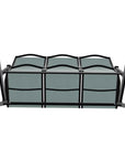 Wexler Sling Chat Three-Seat Sofa Polymer Arms