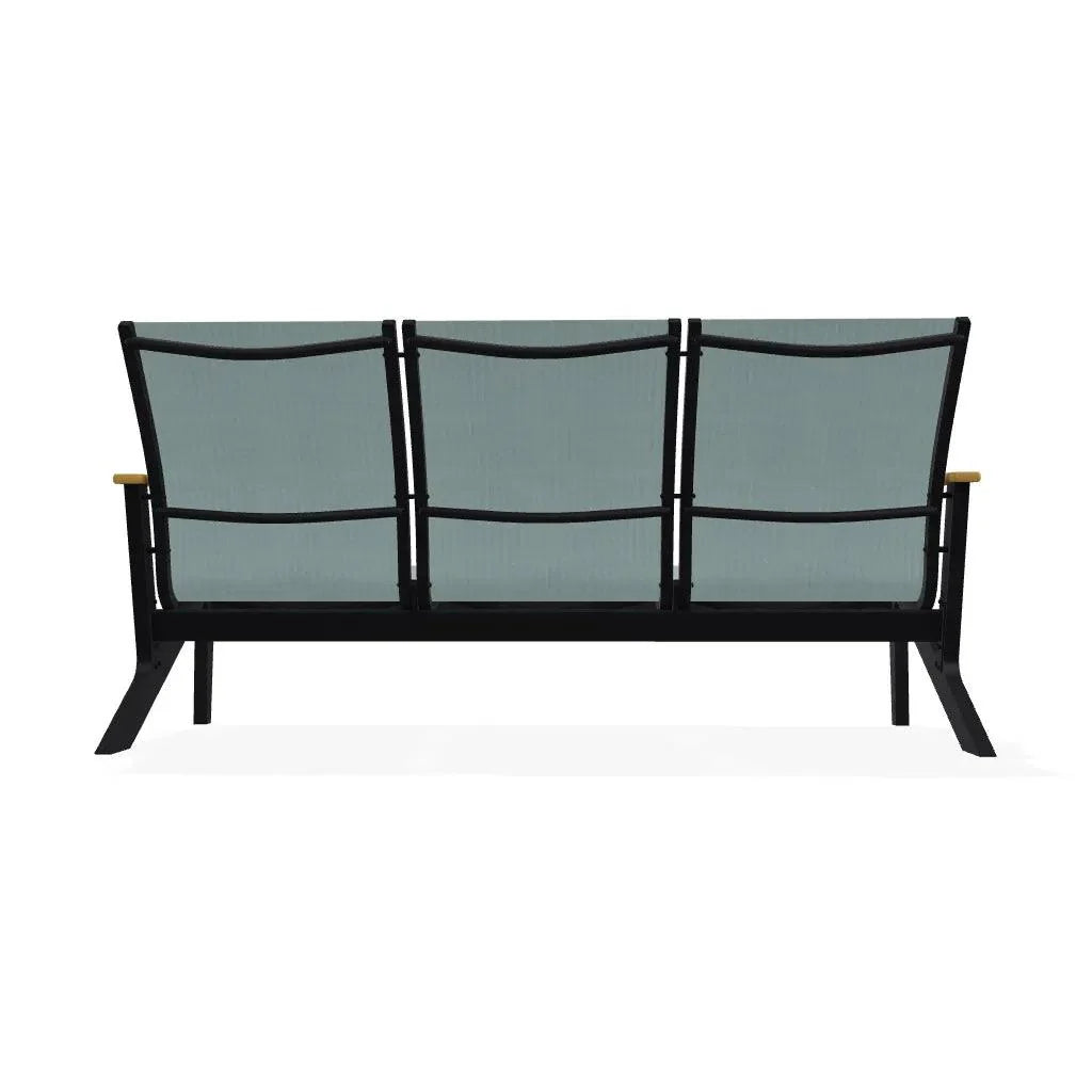 Wexler Sling Chat Three-Seat Sofa Polymer Arms