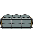 Wexler Sling Chat Three-Seat Sofa Polymer Arms