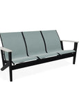 Wexler Sling Chat Three-Seat Sofa Polymer Arms