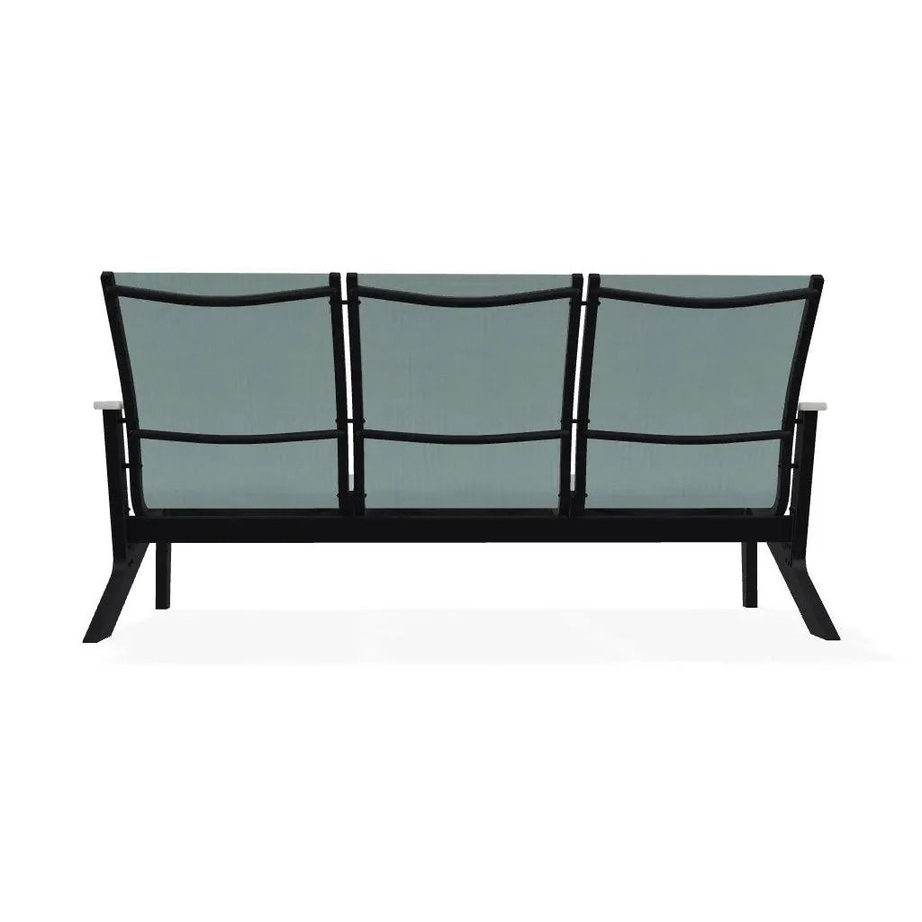 Wexler Sling Chat Three-Seat Sofa Polymer Arms